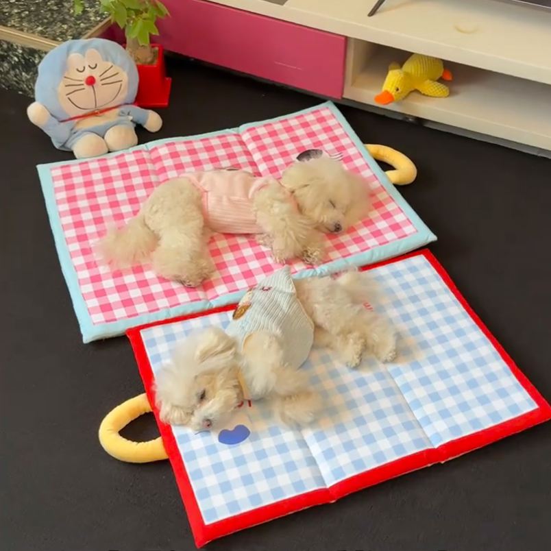 狗窝夏季宠物冰垫四季通用床防水凉席垫夏天猫窝垫子双面冰窝睡垫