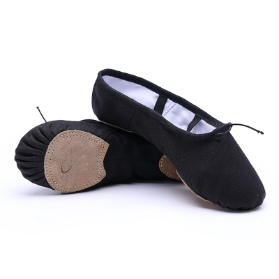 北舞男女软底大码帆布猫爪练功鞋