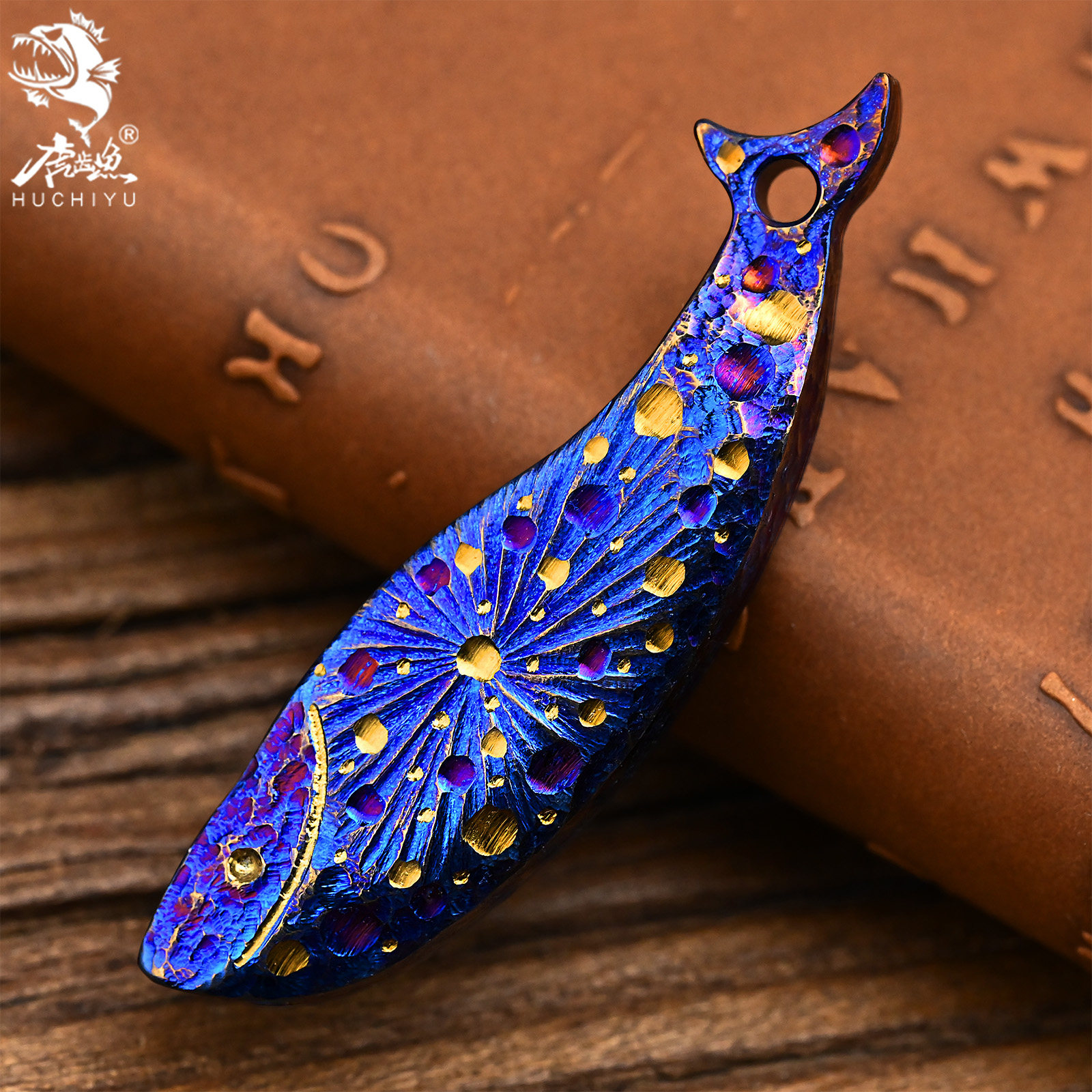 星空限量版钛合金口哨高爆音口哨子手工雕刻裁判户外求生哨EDC