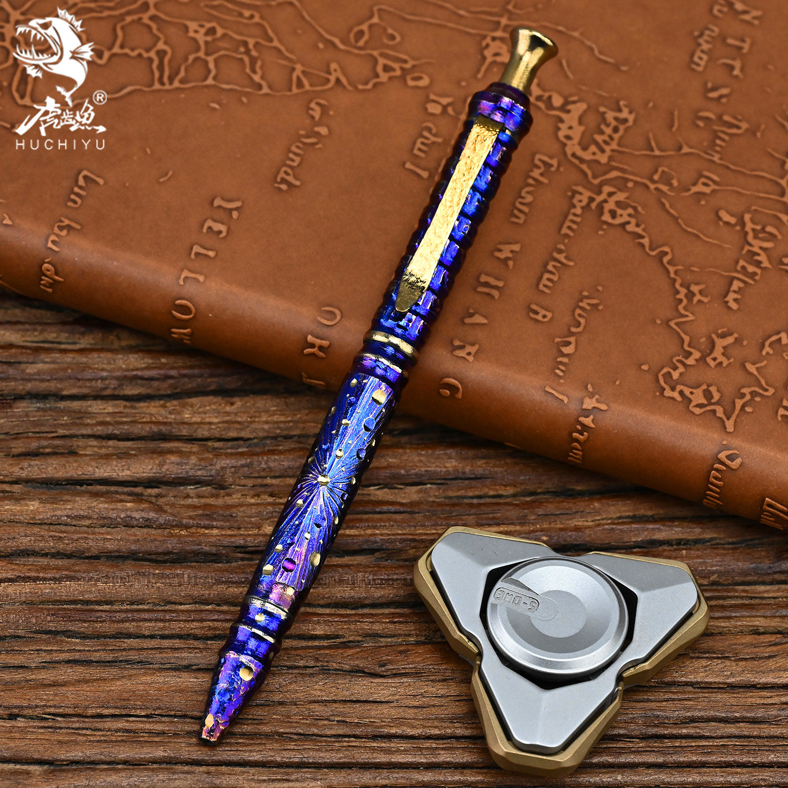 限量版手工钛合金战术笔金属按压枪栓笔防身签字笔防卫笔武器EDC