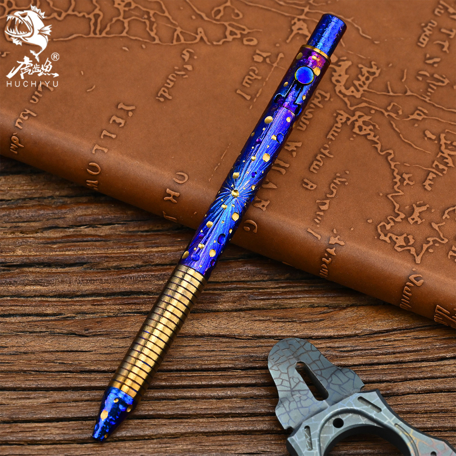 手工限量版钛合金战术笔枪栓笔防身金防卫笔武器G5中性签字笔EDC