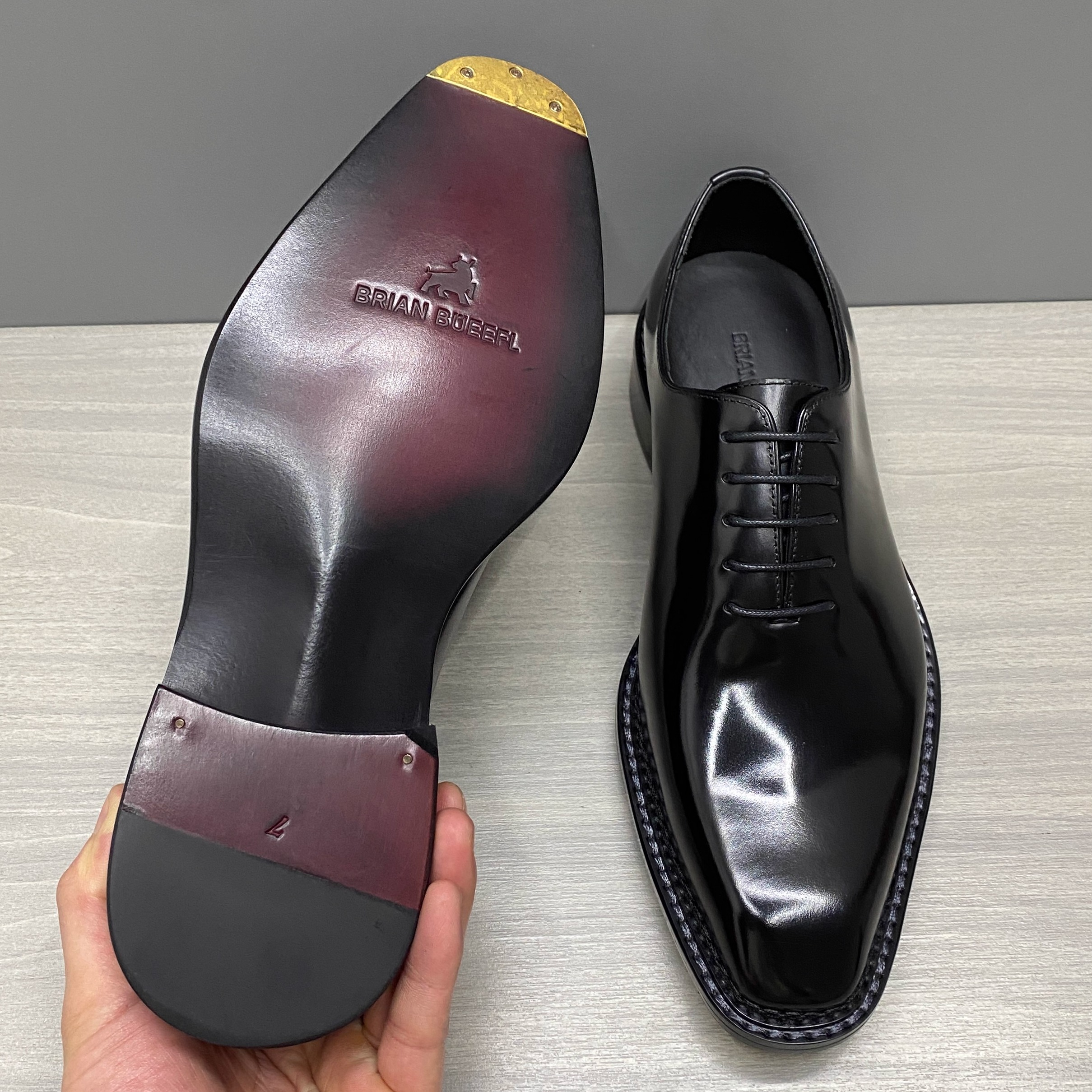 商务正装皮鞋男尖头英伦风牛津鞋