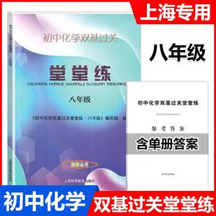 2024新版 初中化学双基过关堂堂练 8年级/八年级 全一册 初中化学单元测试 含参考答案 上海科学普及出版社