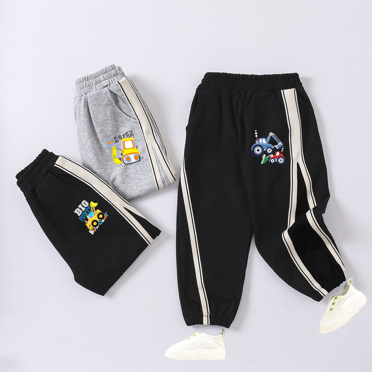 儿童卡通印花休闲裤男女童