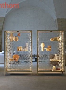 zenthom/FIAM ECHO熔融雕花玻璃带背光展示柜陈列柜酒欧式复古