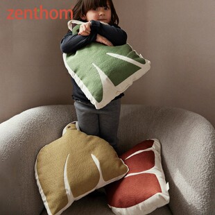 Ferm Living Swif Bird飞鸟抱枕客厅靠垫刺绣靠枕儿童坐垫