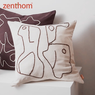 Ferm Living Figure客厅沙发抱枕北欧卧室床头靠背办公靠枕