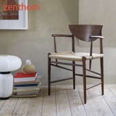 zenthom HM4实木餐椅休闲单椅扶手椅 Drawn Tradition