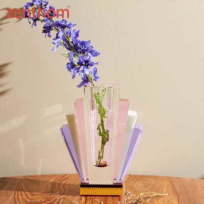 Reflections Copenhagen South Beach手工切割水晶玻璃花瓶