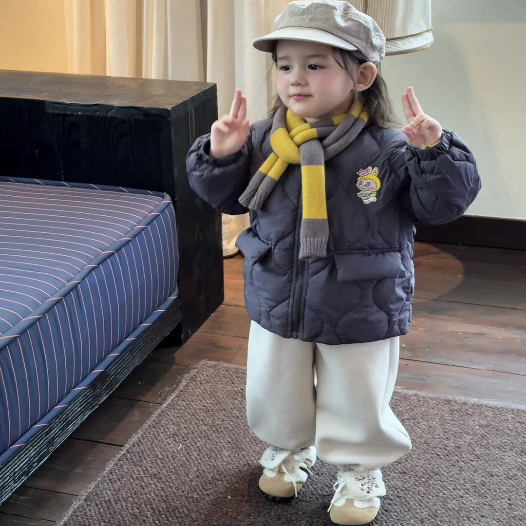 女童白鸭绒羽绒服冬季保暖女宝宝