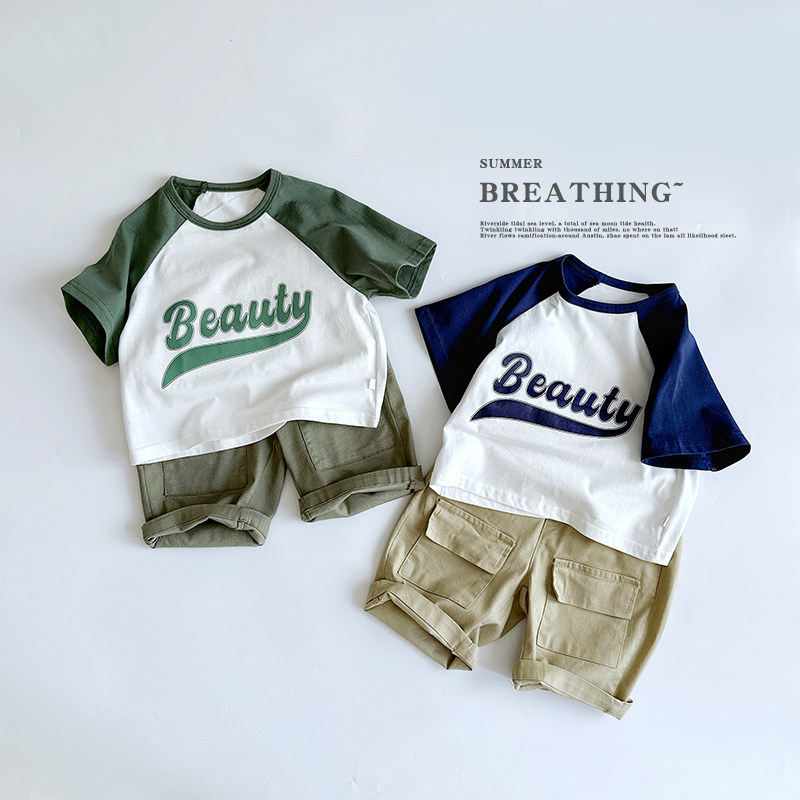 美式复古儿童装印花短袖t恤 男女宝宝夏季纯棉半袖打底衫韩国时尚,童装/婴儿装/亲子装,T恤,淘宝优惠券,粉丝福利购,淘宝优惠卷