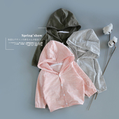 男女宝宝空调服开衫 好穿百搭纯棉薄款 防晒衫 长袖 外套儿童春夏新款