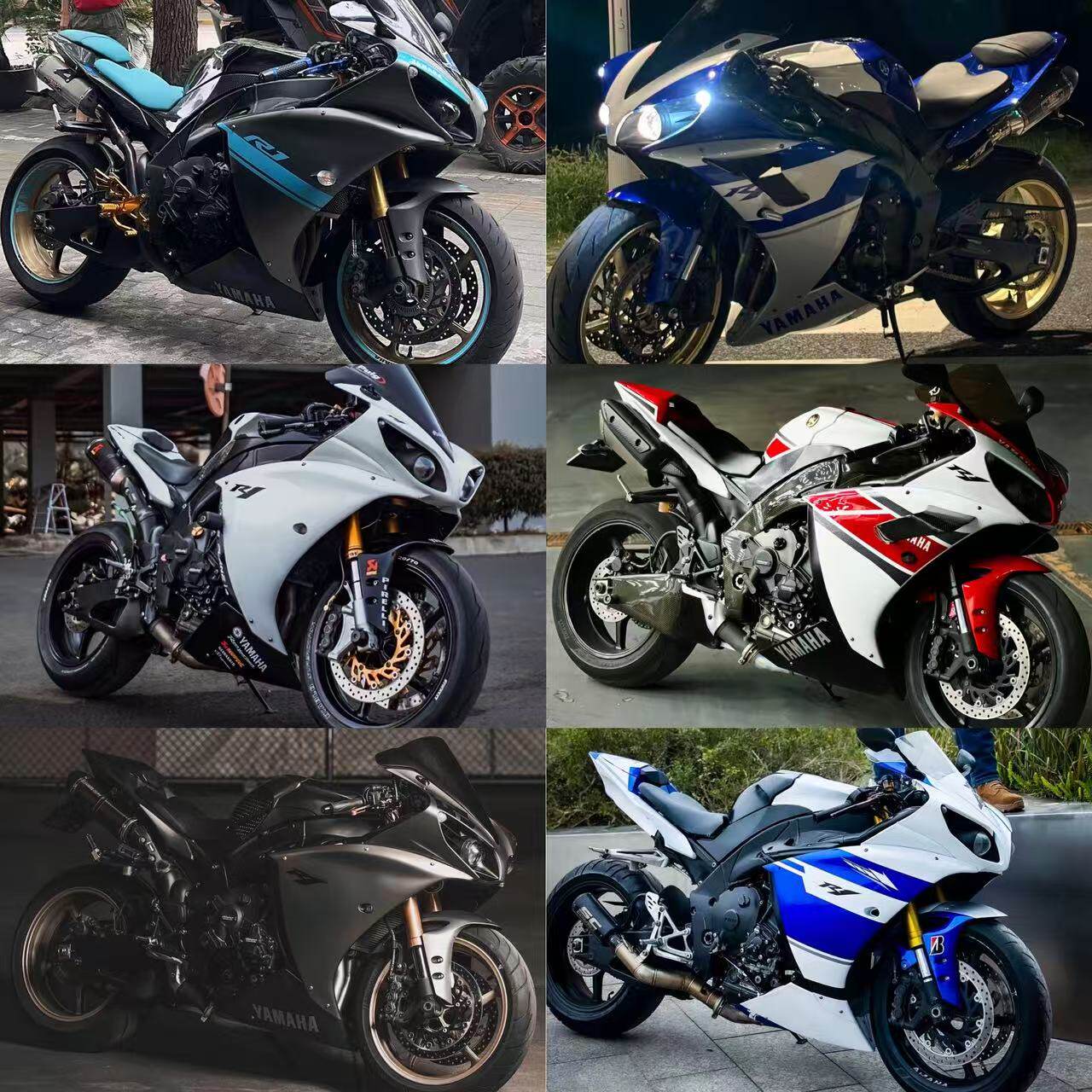 适用于雅马哈R1 YZF1000 09-10-11-12-13-14年全车外壳版画全车壳