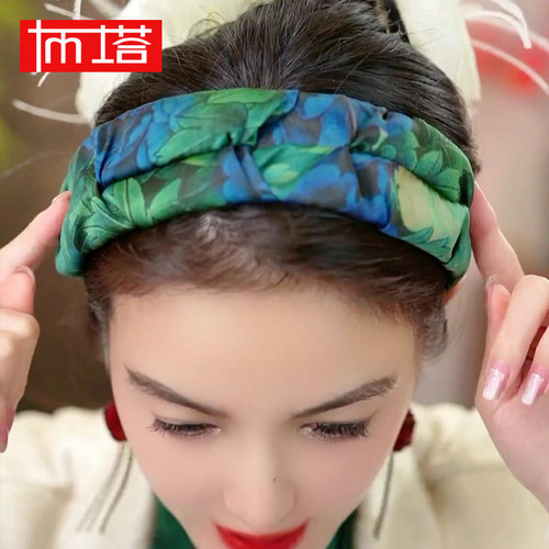 布塔发箍桑蚕丝优雅香云纱