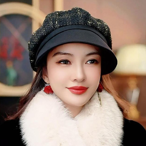 布塔鸭舌贝雷帽出游百搭女秋冬