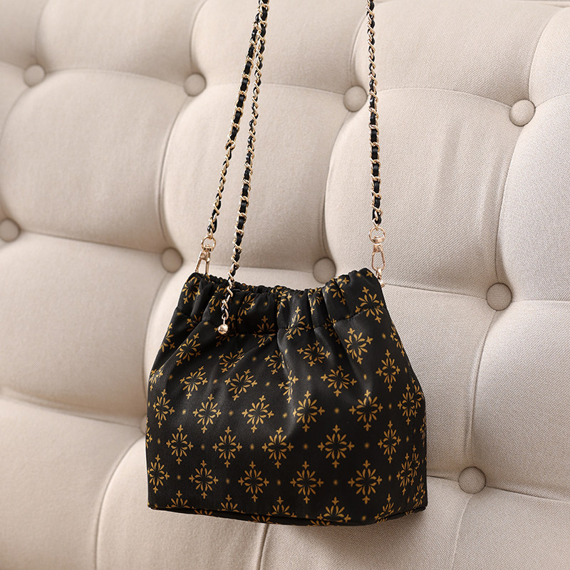 Ptah布塔香云纱国风水桶包手提包单肩包女士单肩斜挎时尚简约百搭