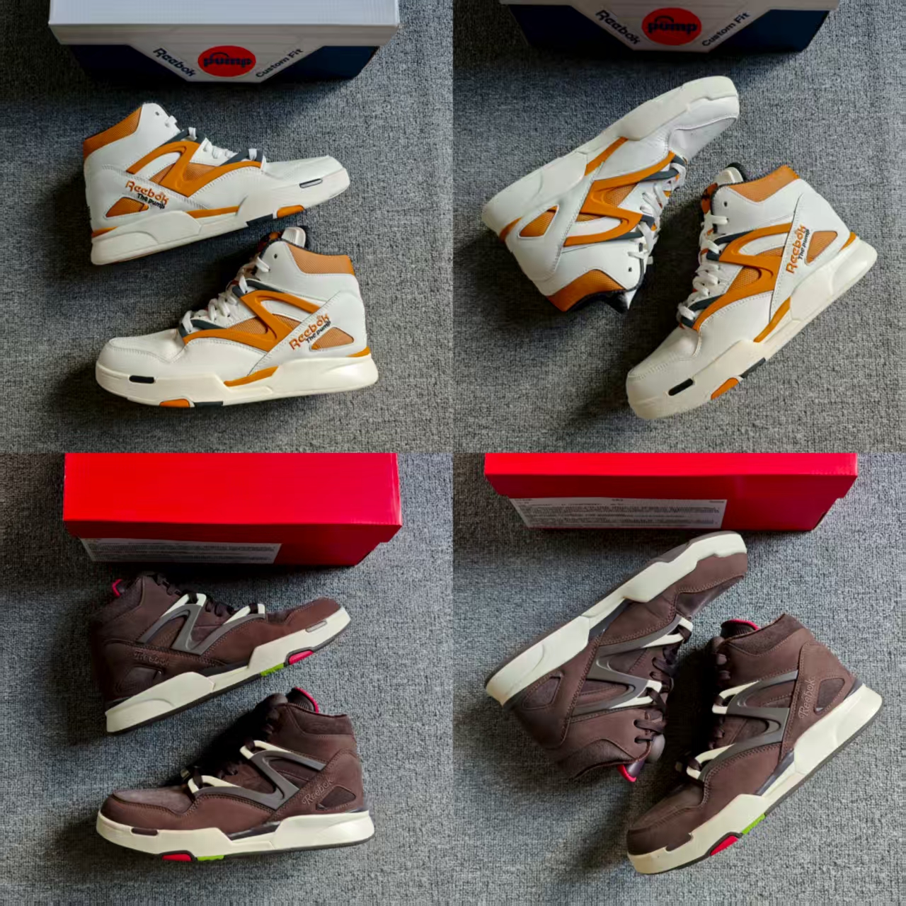 REEBOK锐步男子Pump Omni Zone 2耐磨复古篮球鞋100033886 IE9342