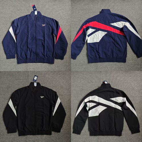 REEBOK锐步男子背后大LOGO立领复古训练夹克外套IA2506 IA2507