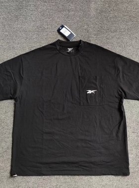 REEBOK锐步男子速干口袋T恤短袖宽松松紧下摆 GL3128 FQ0363