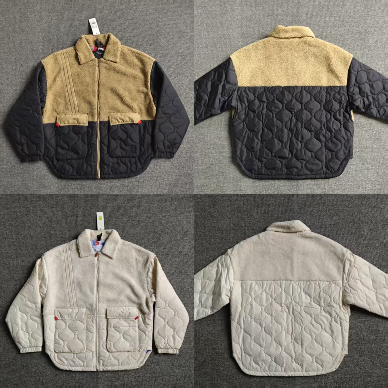 Adidas/阿迪达斯正品NEO男女休闲梭织运动宽松棉服IQ1581 IQ1582