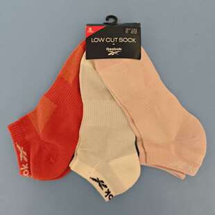 REEBOK锐步男女同款三双装运动薄款短袜HD9928