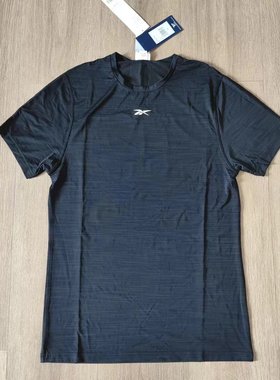 REEBOK锐步男子速干吸湿排汗运动健身短袖T恤FK6295GS6590H35925