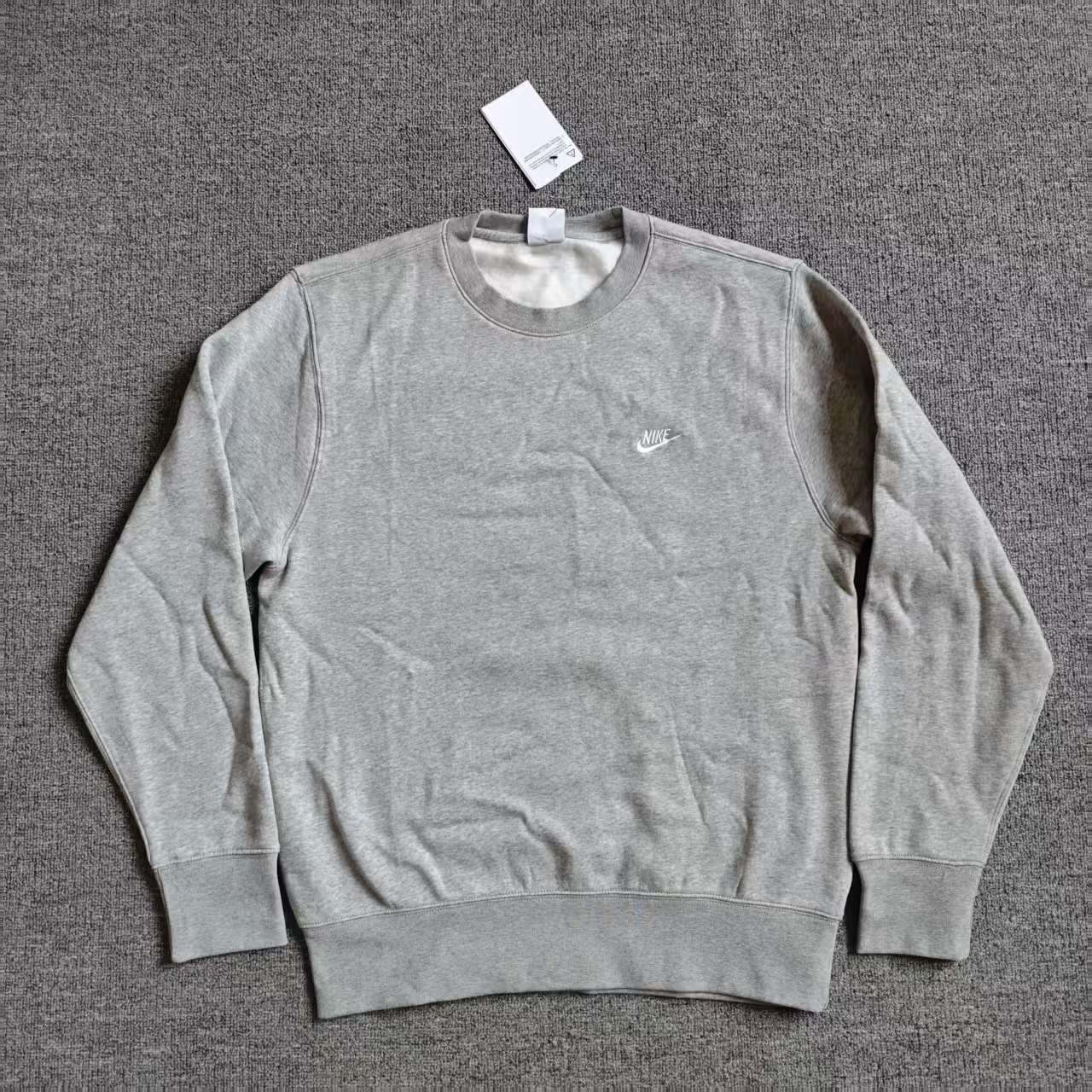 NIKE耐克男圆领刺绣背后立体印花加绒保暖运动休闲卫衣IB3304-063