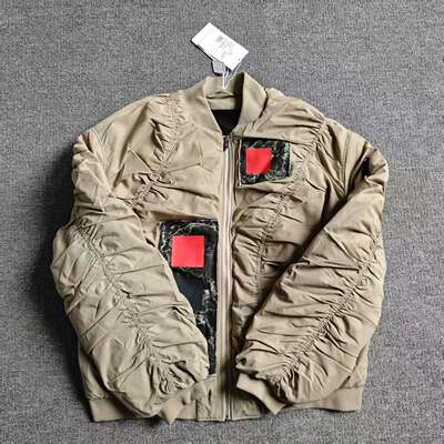 原10999葡萄牙产A COLD WALL冷墙拼接立体飞行夹克薄棉服ACWMO131