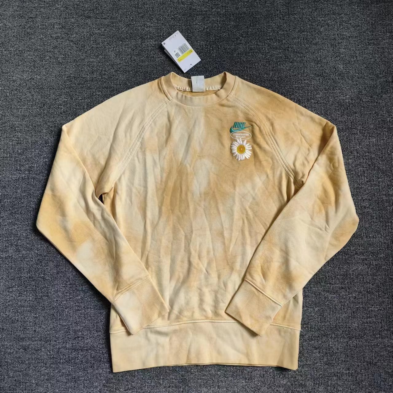 扎染圆领运动休闲卫衣套头衫