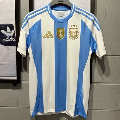 Adidas阿迪达斯AFA H JSY D阿根廷队球迷版梅西足球服短袖IP8409