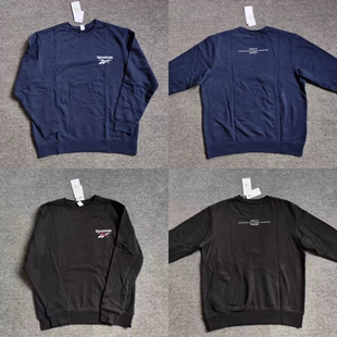 REEBOK锐步男子纯棉毛圈经典圆领套头卫衣 GK0005 GK0006