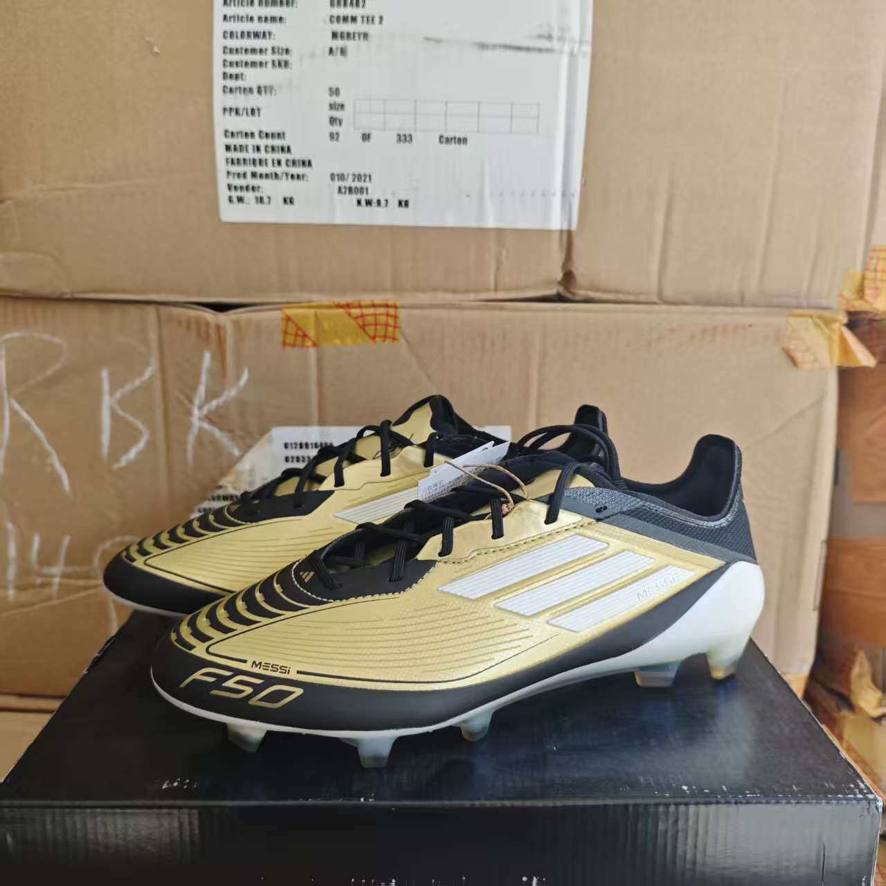 ADIDAS阿迪达斯男子F50 ELITE高端FG梅西MESSI低帮足球鞋 IG6717