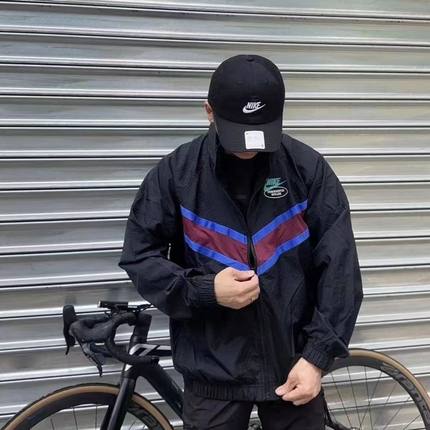 Nike/耐克 男子刺绣印花立领防风训练运动休闲夹克外套DM5021-010