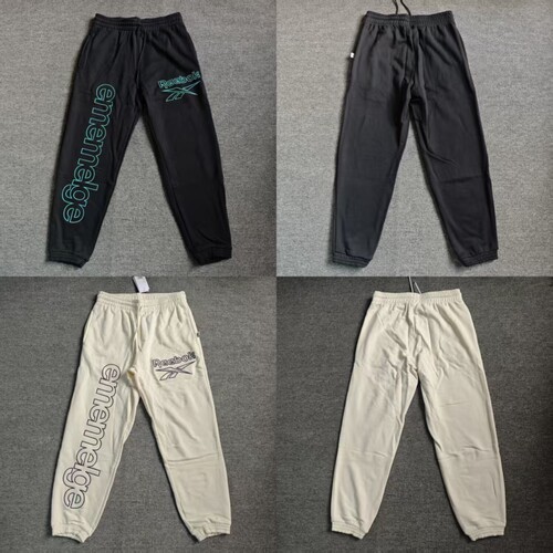 REEBOK锐步Mmlg联名男纯棉毛圈收口运动刺绣LOGO卫裤HA7169HA7170