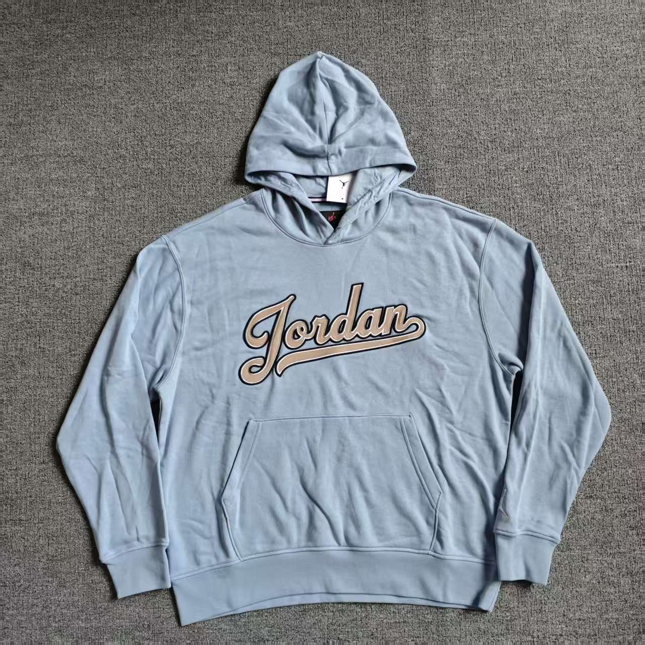 AIR JORDAN男子针织毛圈篮球运动健身北卡蓝连帽卫衣FN4614-436