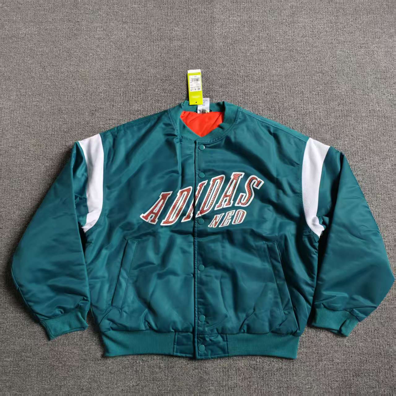 阿迪达斯Neo男士外套冬季保暖运动休闲立领棒球服棉服 HN4795