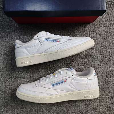 REEBOK锐步CLUB C 85 VINTAGE EVA中底头层牛皮复古板鞋100007875