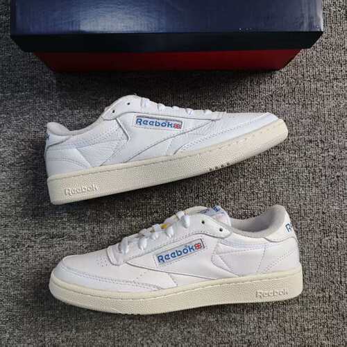 REEBOK锐步CLUB C 85 VINTAGE EVA中底头层牛皮复古板鞋100007875