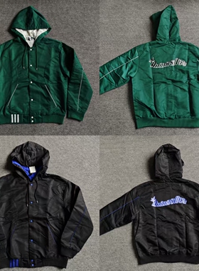 Adidas阿迪达斯NEO男运动摇粒绒内衬保暖连帽外套IK3419 IK3420