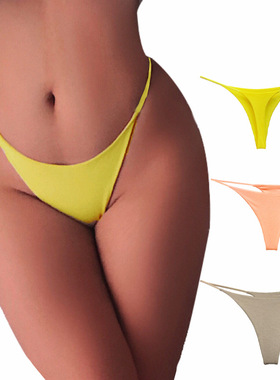 欧美丁字裤纯棉一根绳Thongs gstring健身瑜伽无痕丁字裤
