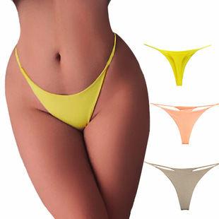 欧美丁字裤纯棉一根绳Thongs gstring健身瑜伽无痕丁字裤