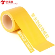 PVC băng cảnh báo cảnh báo màu vàng băng qua băng nhãn tầng trệt băng đen và vàng màu vạch dấu