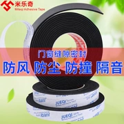 Eva sức mạnh con dấu cửa đứng về phía băng bọt dải dán đen dày bảo vệ xốp pad silencer bọt âm thanh đệm băng bông cửa sổ cửa con dấu dưới khe va chạm