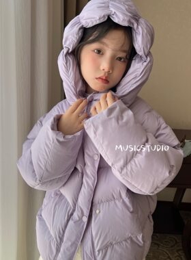 木莎music品牌花苞羽绒服120码 97110紫色