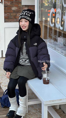 music羽绒服120码木莎羽绒服紫色