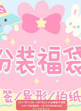 少女志原创便签拍纸本异形随心配福袋分装手帐素材包复古可爱甜系