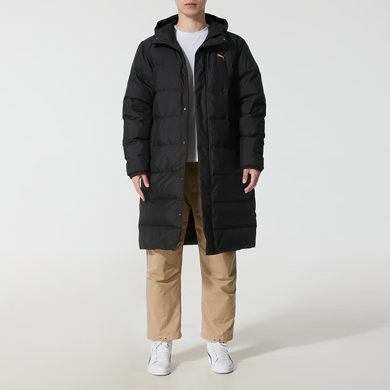 彪马羽绒服男装2025新冬季运动服保暖中长款羽绒外套692851-01-02