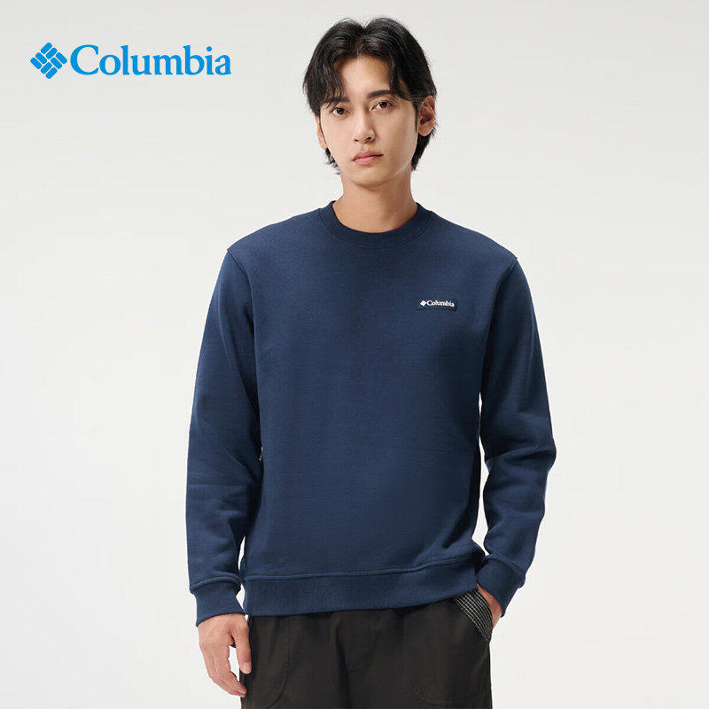 Columbia哥伦比亚卫衣男子秋冬户外加绒保暖运动休闲套头衫AE3505