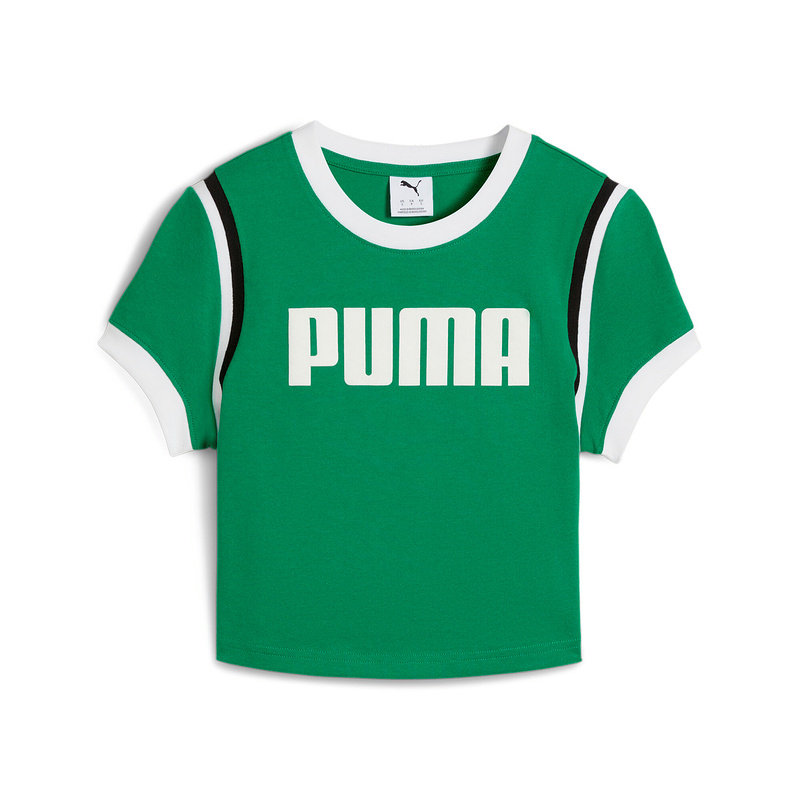 PUMA彪马夏季新款女子时尚短款透气舒适休闲运动短袖T恤631946-86