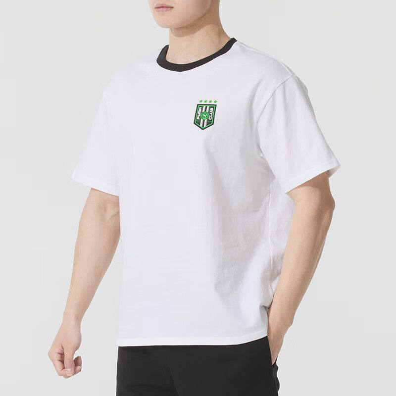 PUMA彪马夏季新款男女学院风休闲舒适运动圆领短袖T恤衫631722-02